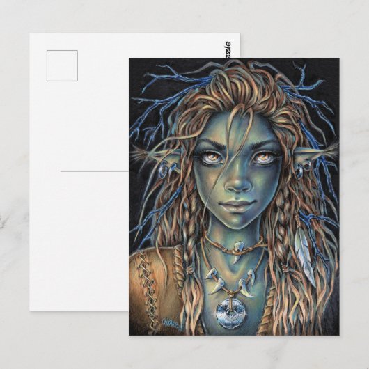 Troll Girl Briefkaart (Voorkant / Achterkant)