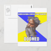 Troll God Doomed Briefkaart (Voorkant / Achterkant)