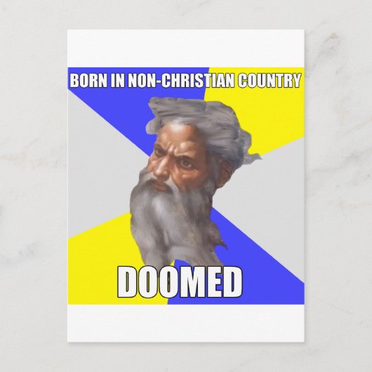 Troll God Doomed Briefkaart (Voorkant)