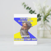 Troll God Flood Briefkaart (Staand voorkant)