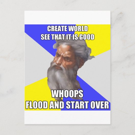 Troll God Flood Briefkaart (Voorkant)