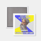 Troll God Flood Magneet (Voorkant / Achterkant)