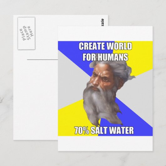 Troll God Saltwater Briefkaart (Voorkant / Achterkant)