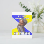 Troll God vermoordt Briefkaart (Staand voorkant)