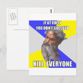 Troll God vermoordt Briefkaart (Voorkant / Achterkant)