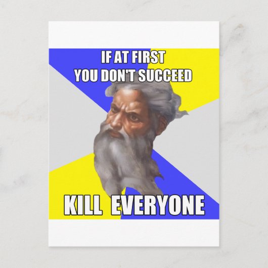 Troll God vermoordt Briefkaart (Voorkant)