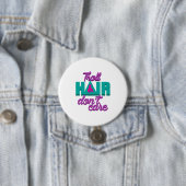 Troll Hair Dont Care for Messy Hairstyle Mannen Ronde Button 7,6 Cm (In situ)