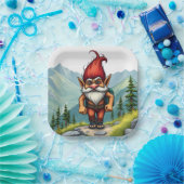 Troll Hiking in Norway, Paper Plates Papieren Bordje (Feest)