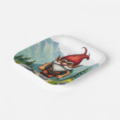 Troll Hiking in Norway, Paper Plates Papieren Bordje (Gebogen)