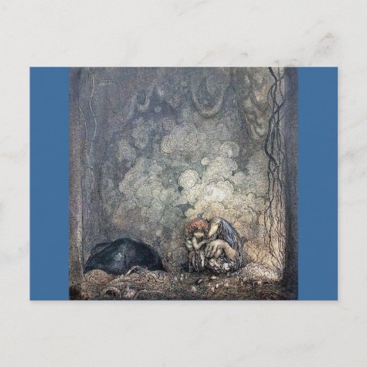 Troll Holding Child Briefkaart (Voorkant)