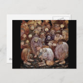 Troll Hugging Boy Gnome Briefkaart (Voorkant / Achterkant)