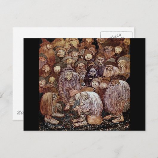 Troll Hugging Boy Gnome Briefkaart (Voorkant / Achterkant)