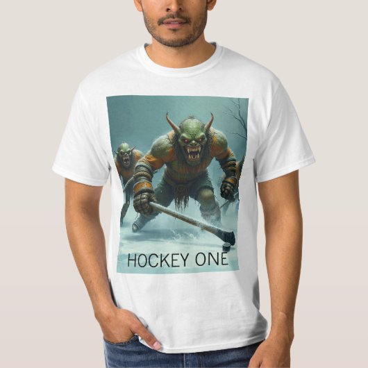 Troll Ice Hockey Een T-shirt (Voorkant)