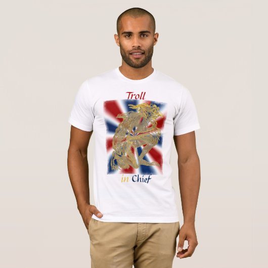 Troll in opperhoofd t-shirt (Voorkant volledig)