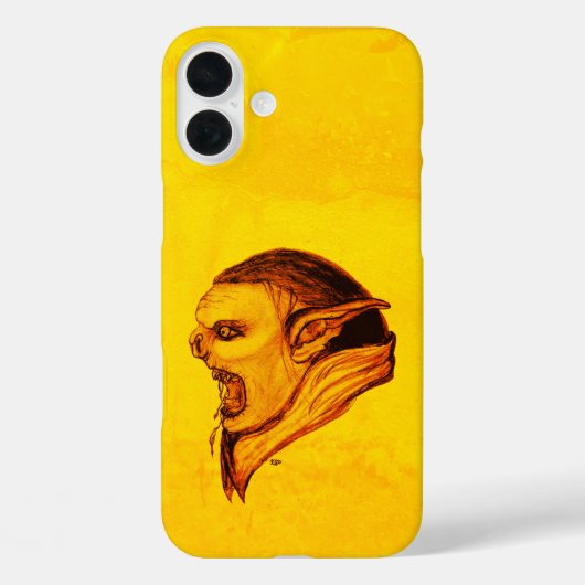 Troll in zwart en geel design Case-Mate iPhone case (Achterkant)