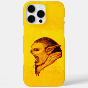 Troll in zwart en geel design iPhone 16 pro max hoesje