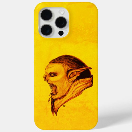 Troll in zwart en geel design Case-Mate iPhone case (Achterkant)
