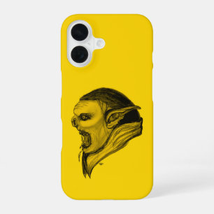 Troll in zwart en geel design iPhone 16 hoesje