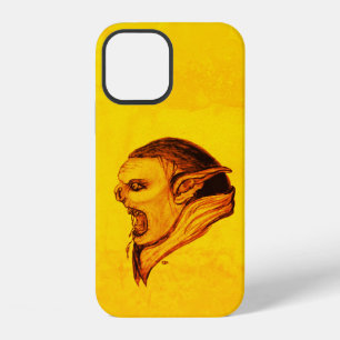 Troll in zwart en geel design iPhone 12 hoesje