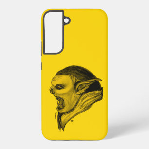 Troll in zwart en geel design samsung galaxy hoesje