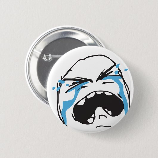 Troll Le ME Memes cryin Editable KIES UW KLEUR Ronde Button 5,7 Cm (Voorkant /achterkant)