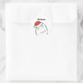 Troll Le Me Memes NAIVE EDITABLE kerstmis Ronde Sticker (Tas)