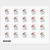 Troll Le Me Memes veranderbare Kerstmis Ronde Sticker (Vel)