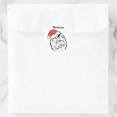 Troll Le Me Memes veranderbare Kerstmis Ronde Sticker (Tas)