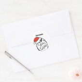 Troll Le Me Memes veranderbare Kerstmis Ronde Sticker (Envelop)