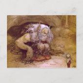 Troll met Little Boy Briefkaart (Voorkant)