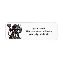 Troll met Mace Etiket