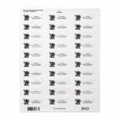 Troll met Mace Etiket (Full Sheet)