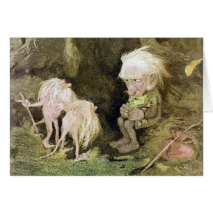 Troll met zijn huiskikker