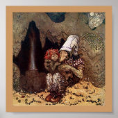 Troll Moeder naast een kampvuur Poster (Voorkant)