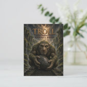 Troll Mossfall Gorge Dark Cinema Briefkaart (Staand voorkant)