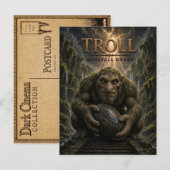 Troll Mossfall Gorge Dark Cinema Briefkaart (Voorkant / Achterkant)