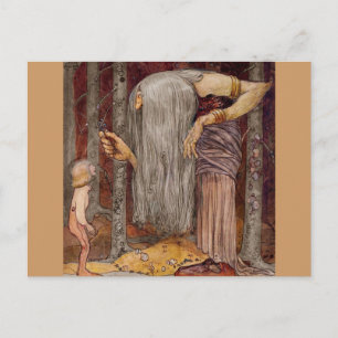 Troll Offering a Little Branch Briefkaart