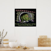 Troll onder een brug poster (Keuken)