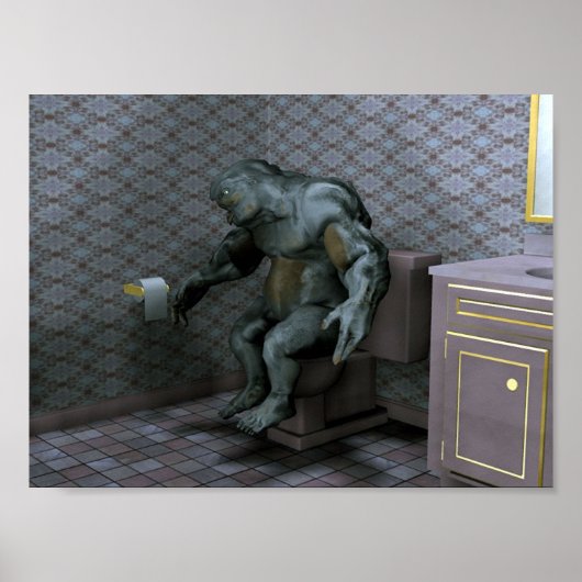 Troll op de Bowl Poster (Voorkant)