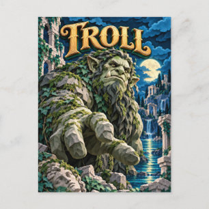Troll, Paper Cut Monster Briefkaart