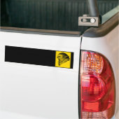 Troll schwarz gelb-ontwerp bumpersticker (Op Truck)