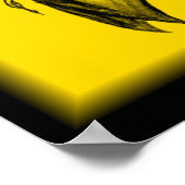 Troll schwarz gelb-ontwerp poster (Hoek)