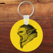 Troll schwarz gelb-ontwerp sleutelhanger (Voorkant)