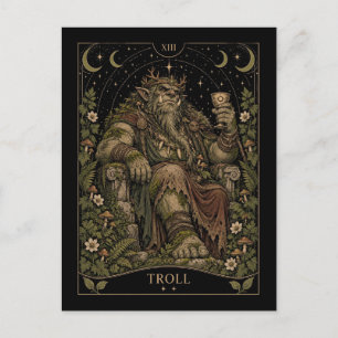 Troll, Starlit Tarot Kunst Briefkaart