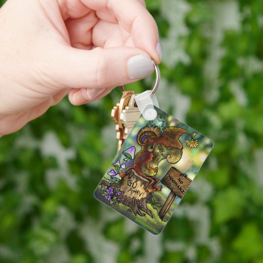 Troll Stomp "Geen Mensen" Sleutelhanger (Hand)
