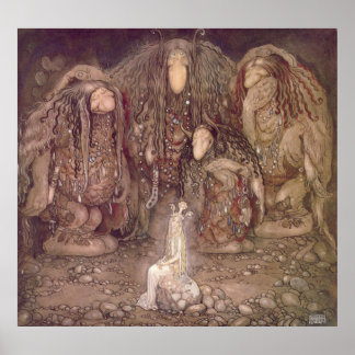 TROLL TROLLS Fairy Tales Swedish Sweden John Bauer Poster