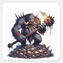 Troll Vierkante Sticker