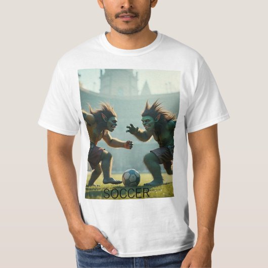 Troll Voetbal Game T-shirt (Voorkant)