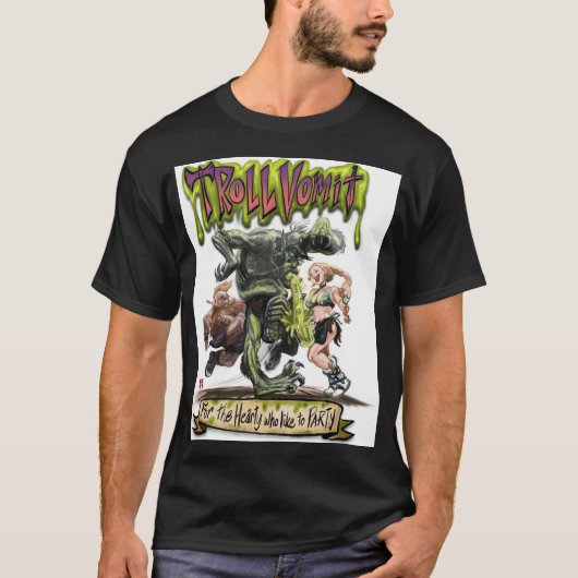 Troll Vomit - een Dwarven Ale! T-shirt (Voorkant)