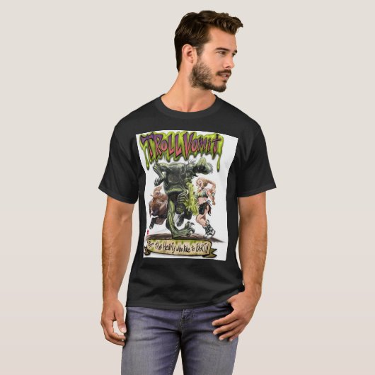 Troll Vomit - een Dwarven Ale! T-shirt (Voorkant volledig)